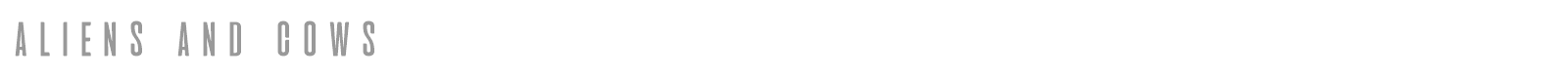 Aliens And Cows font preview